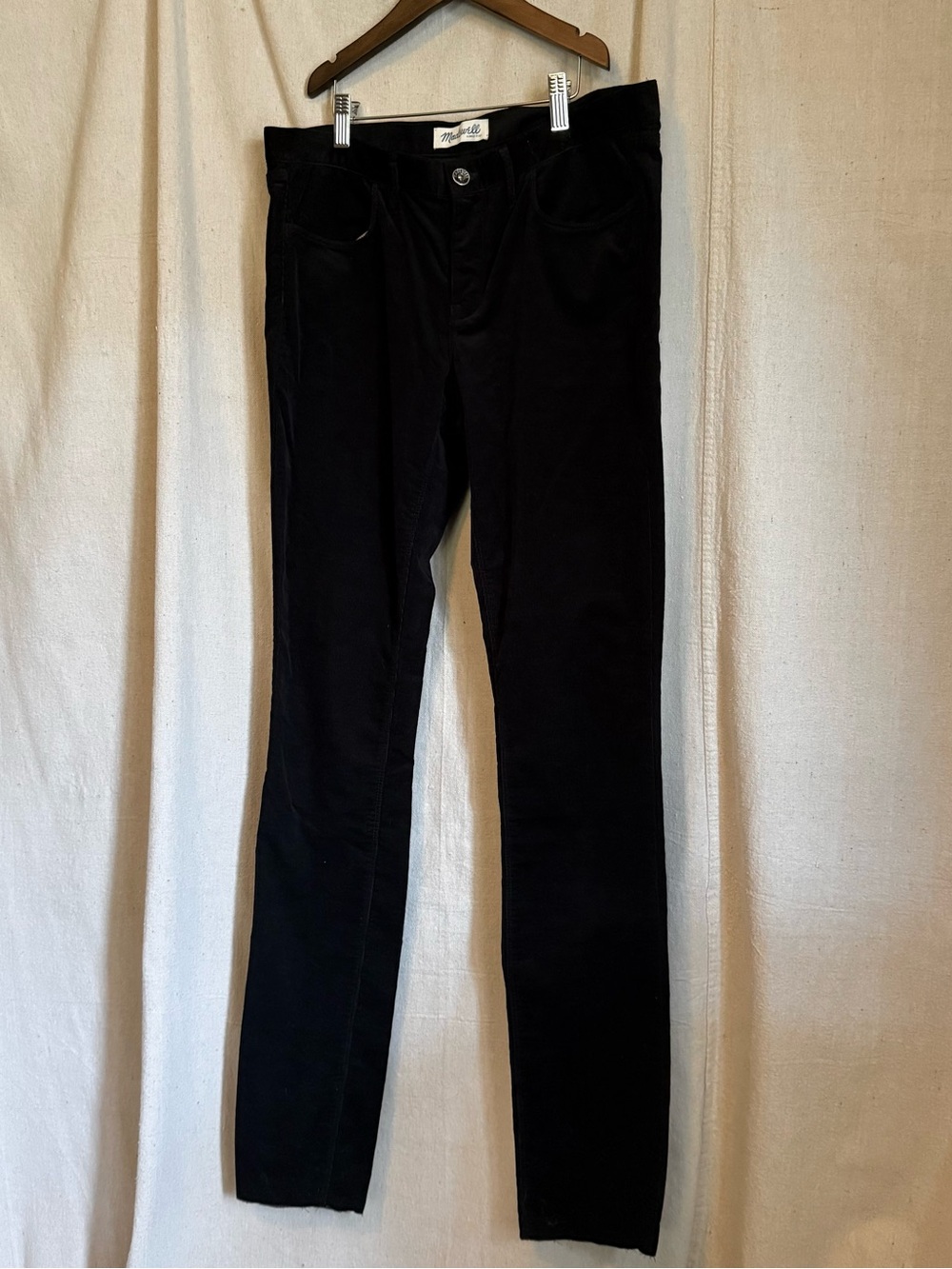 Black Corduroy Skinny Pants